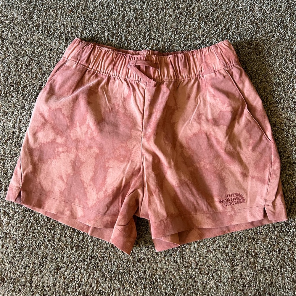 The North Face pink tie dye shorts XS